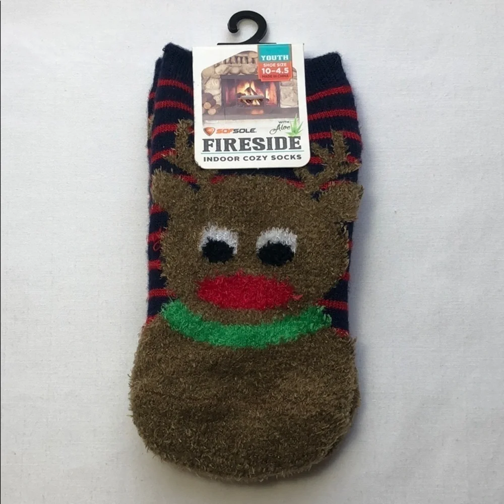 New Sof Sole Youth Fireside Indoor Lodge Socks Kids Shoe Sizes 10 - 4.5